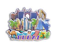 Quwsne Refrigerator Magnet Dubai United Arab Emirat Fridge Magnet City Travel Souvenirs Tourist Gifts 3D Classic Landmarks Handmade Crafts Home Decoration -2661
