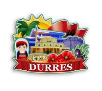 Quwsne Refrigerator Magnet Durres Albania Fridge Magnet City Travel Souvenirs Tourist Gifts 3D Classic Landmarks Handmade Crafts Home Decoration -2455