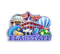 Quwsne Refrigerator Magnet Flagstaff Arizona United States Fridge Magnet City Travel Souvenirs Tourist Gifts 3D Classic Landmarks Handmade Crafts Home Decoration -316