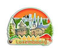 Quwsne Refrigerator Magnet for Luxembourg Fridge Magnet City Travel Souvenirs Tourist Gifts 3D Classic Landmarks Handmade Crafts Home Decoration -2430