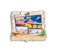 Quwsne Refrigerator Magnet Grand Canyon Natio Arizona USA Fridge Magnet City Travel Souvenirs Tourist Gifts 3D Classic Landmarks Handmade Crafts Home Decoration - 687