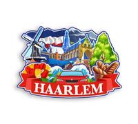 Quwsne Refrigerator Magnet Haarlem Netherlands Fridge Magnet City Travel Souvenirs Tourist Gifts 3D Classic Landmarks Handmade Crafts Home Decoration -1983