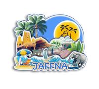 Quwsne Refrigerator Magnet Jaffna Sri Lanka Fridge Magnet City Travel Souvenirs Tourist Gifts 3D Classic Landmarks Handmade Crafts Home Decoration -2629