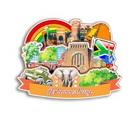 Quwsne Refrigerator Magnet Johannesburg South Africa Fridge Magnet City Travel Souvenirs Tourist Gifts 3D Classic Landmarks Handmade Crafts Home Decoration -2928