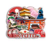 Quwsne Refrigerator Magnet Kyoto Japan Fridge Magnet City Travel Souvenirs Tourist Gifts 3D Classic Landmarks Handmade Crafts Home Decoration -3232