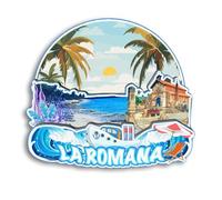 Quwsne Refrigerator Magnet La Romana Dominican Republic Fridge Magnet City Travel Souvenirs Tourist Gifts 3D Classic Landmarks Handmade Crafts Home Decoration2117