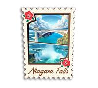 Quwsne Refrigerator Magnet Niagara Falls USA America Fridge Magnet City Travel Souvenirs Tourist Gifts 3D Classic Landmarks Handmade Crafts Home Decoration -3395