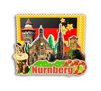 Quwsne Refrigerator Magnet Nurnberg Germany Fridge Magnet City Travel Souvenirs Tourist Gifts 3D Classic Landmarks Handmade Crafts Home Decoration -3446
