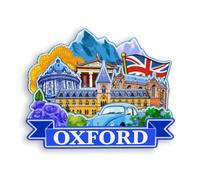 Quwsne Refrigerator Magnet Oxford UK Fridge Magnet City Travel Souvenirs Tourist Gifts 3D Classic Landmarks Handmade Crafts Home Decoration -1476, QS-WC-1476