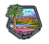 Quwsne Refrigerator Magnet Palm Springs California United States Fridge Magnet City Travel Souvenirs Tourist Gifts 3D Classic Landmarks Handmade Crafts Home Decoration -253, QS-WC-253