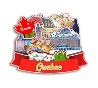 Quwsne Refrigerator Magnet Quebec Canada Fridge Magnet City Travel Souvenirs Tourist Gifts 3D Classic Landmarks Handmade Crafts Home Decoration -3410