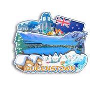 Quwsne Refrigerator Magnet Queenstown New Zealand Fridge Magnet City Travel Souvenirs Tourist Gifts 3D Classic Landmarks Handmade Crafts Home Decoration -2815