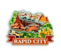 Quwsne Refrigerator Magnet Rapid City South Dakota USA Fridge Magnet City Travel Souvenirs Tourist Gifts 3D Classic Landmarks Handmade Crafts Home Decoration -1139