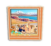 Quwsne Refrigerator Magnet San Pedro De Ataca Chile Fridge Magnet City Travel Souvenirs Tourist Gifts 3D Classic Landmarks Handmade Crafts Home Decoration2057