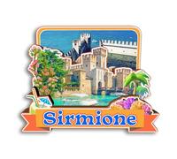 Quwsne Refrigerator Magnet Sirmione Italy Fridge Magnet City Travel Souvenirs Tourist Gifts 3D Classic Landmarks Handmade Crafts Home Decoration -3682