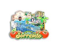 Quwsne Refrigerator Magnet Sorrento Italy Fridge Magnet City Travel Souvenirs Tourist Gifts 3D Classic Landmarks Handmade Crafts Home Decoration - 1079