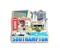 Quwsne Refrigerator Magnet Southampton United Kingdom Fridge Magnet City Travel Souvenirs Tourist Gifts 3D Classic Landmarks Handmade Crafts Home Decoration - 1336