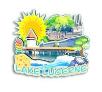 Quwsne Refrigerator Magnet Swiss National Park Switzerland Fridge Magnet City Travel Souvenirs Tourist Gifts 3D Classic Landmarks Handmade Crafts Home Decoration - 1692