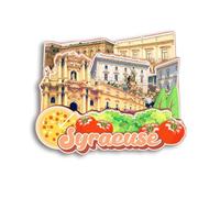 Quwsne Refrigerator Magnet Syracuse Italy Fridge Magnet City Travel Souvenirs Tourist Gifts 3D Classic Landmarks Handmade Crafts Home Decoration - 1098