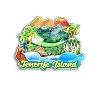 Quwsne Refrigerator Magnet Tenerife Island Spain Fridge Magnet City Travel Souvenirs Tourist Gifts 3D Classic Landmarks Handmade Crafts Home Decoration - 991