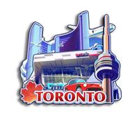 Quwsne Refrigerator Magnet Toronto Ontario Canada Fridge Magnet City Travel Souvenirs Tourist Gifts 3D Classic Landmarks Handmade Crafts Home Decoration -111