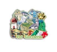 Quwsne Refrigerator Magnet Val Gardena Italy Fridge Magnet City Travel Souvenirs Tourist Gifts 3D Classic Landmarks Handmade Crafts Home Decoration - 1172
