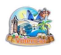 Quwsne Refrigerator Magnet Valencia Spain Fridge Magnet City Travel Souvenirs Tourist Gifts 3D Classic Landmarks Handmade Crafts Home Decoration -3552