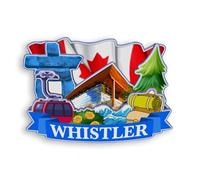 Quwsne Refrigerator Magnet Whistler Canada Fridge Magnet City Travel Souvenirs Tourist Gifts 3D Classic Landmarks Handmade Crafts Home Decoration -1879