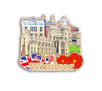 Quwsne Refrigerator Magnet Windsor UK Fridge Magnet City Travel Souvenirs Tourist Gifts 3D Classic Landmarks Handmade Crafts Home Decoration - 1316