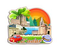 Quwsne Refrigerator Magnet Zadar Croatia Fridge Magnet City Travel Souvenirs Tourist Gifts 3D Classic Landmarks Handmade Crafts Home Decoration -3958
