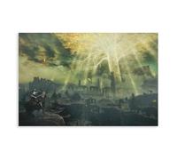 QUXDJZ Elden Ring Fan Art Erdtree Inspired Dark Souls Video Game Poster (5) Canvas Poster Bedroom Decor Landscape Office Room Decor Gift 12x18inch(30x45cm)