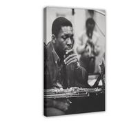 QUXDJZ Miles Davis & John Coltrane Diptych Poster Canvas Poster Bedroom Decor Landscape Office Room Decor Gift 24x36inch(60x90cm)