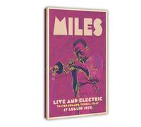 QUXDJZ Miles Davis Live in Italy Poster Canvas Poster Wall Art Decor Print Picture Paintings for Living Room Bedroom Decoration 20x30inch(50x75cm)