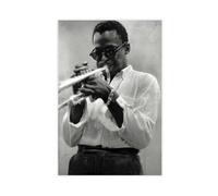 QUXDJZ Miles Davis Poster Canvas Poster Wall Art Decor Print Picture Paintings for Living Room Bedroom Decoration 20x30inch(50x75cm)