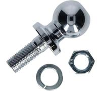 QuxetlRyz Trailer Hitch Ball 50mm Chrome Hitch Mount Tow Ball Shank Dia Capacity Coupling Trailer Parts RV Camper Caravan Bola De Remolque Con Rosca