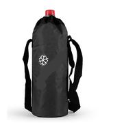 QuxetlRyz Water Bottle Carrier Summer Travel Portable Cooler Bag Oxford Cloth Insulation Sleeve Camping Insulated Water Bottle Keep Warm/Cold Drink Carrier(Black Snowflake)