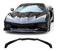 Quxunzzz Front Bumper Lip Spoiler Splitter Body Kit Fit for Chevrolet Corvette C8 2020 2021 2022 2023 2024 Gloss Black