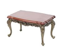 QUXVUIS 1/12 Scale Dollhouse Miniature Table For Decorating Amazing Scenes Spark Kids Creativity Doll House Accessories 1/12 Dollhouse Miniature Landscape Accessories, Large with cyan leg