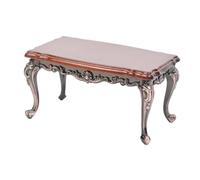 QUXVUIS 1/12 Scale Dollhouse Miniature Table For Decorating Amazing Scenes Spark Kids Creativity Doll House Accessories 1/12 Dollhouse Miniature Landscape Accessories, Large with red legs