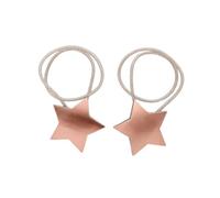 QUXVUIS 1 Pair Curtain Tieback Window Drape Tie Back Living Room Bedroom Buckle Holder Attachable Clip Connector Strap, Red Bronze Star