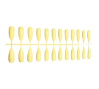 QUXVUIS 1 Set False Nails Wear-resistant Classic Trend Different Colors High-ranking New-style Exquisite Appearance Fake Accessories, SM17-2249 Yellow