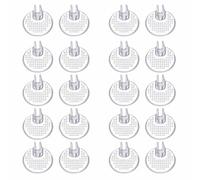 QUXVUIS 10 licone T-Shaped Sandal Toe Protectors, Sandal Toe Gap Protectors, And Flip-Flop Essentials, transparent, granular type