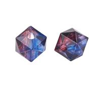 QUXVUIS 100 Pieces Adults Necklace Beads Portable Bracelet Anklet Bead Assorted Kit DIY Crafting Decoration Handmade Handicraft, Blue Red