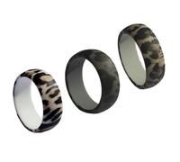 QUXVUIS 10pcs/set Silicone Wedding Ring Lightweight Cool And Comfortable For Active Lifestyle Silicone Finger Ring Band Dry