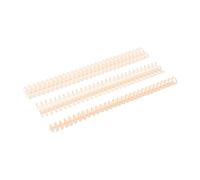 QUXVUIS 10pieces Plastic 30 Holes Loose Folders Compact and High Performance for All Documents Binding Spines Combs, Light Pink+10pcs