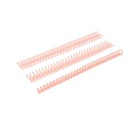 QUXVUIS 10pieces Plastic 30 Holes Loose Folders Compact and High Performance for All Documents Binding Spines Combs, Deep Pink+10pcs