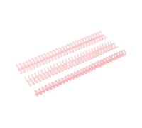 QUXVUIS 10pieces Plastic 30 Holes Loose Folders Compact and High Performance for All Documents Binding Spines Combs, Rosy+10pcs