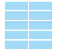 QUXVUIS 10pieces Reading Ruler Dyslexia Glasses Coloured Overlays Bendy Ruler ABS Dyslexia Friendly Books for Children Sky Blue, A