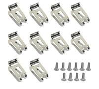 QUXVUIS 10x Silver Screw Driver Belt Clip Replacement for LXT Cordless Drills Metal Replacement Belt Hook Clip Tool Belt