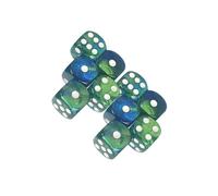 QUXVUIS 16mm Dices Game Player Party Game Accessories Multi Sided Dices Set Durable Acrylic Fun For Tabletop Adventures D6 D8 D10 D4 Set Role Play Party Favors, Style C